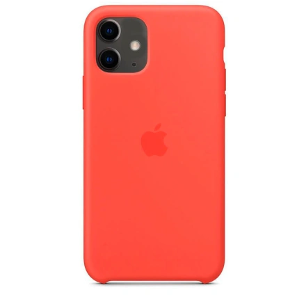 Чехол Apple iPhone 11 Silicone Case Lux Copy - Clementine (MWYQ2)